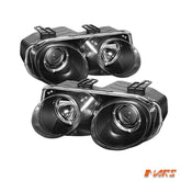 Black CCFL Angel - Eyes Projector Head Lights for Honda Integra DC2 1998 - 2001 - Mars Performance